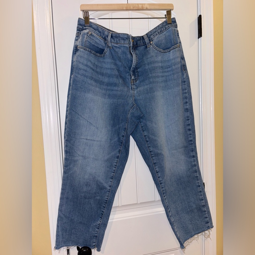 Talbots Light Blue Straight Leg Crop Jeans